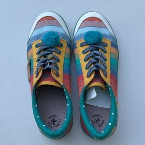 Matilda Jane Multicolor Striped Kids Sneakers